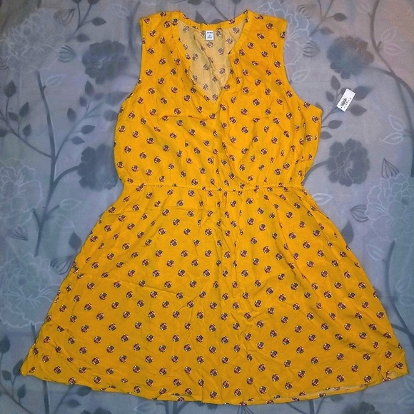 Old Navy Sunflower Dress Fit Flare Sleeveless Linen-Blend Midi Dress Old  Navy Philippines